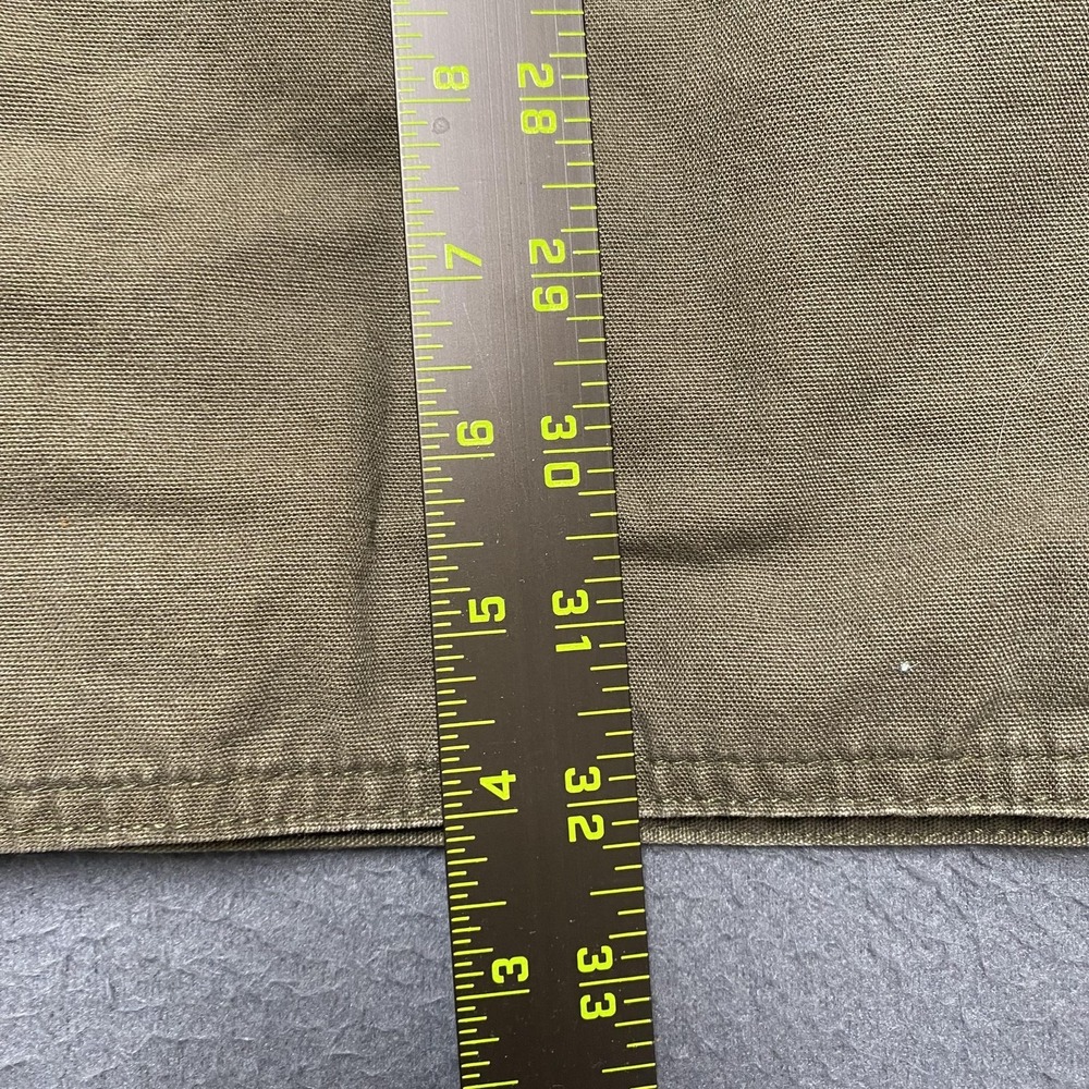 VTG American Eagle Jacket Mens XL Green Canvas Corduroy Collar‎ Lined Chore y2k - Picture 10 of 11